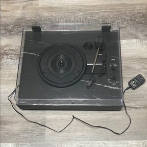 Black Turntable Record Player
